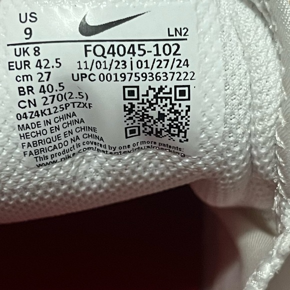 Nike Vapor Edge Speed 360 2 White University Red Black FQ4045102 Football cleats - Picture 6 of 7